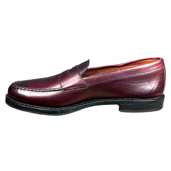 Allen Edmonds Men’s Patriot Burgundy Leather Penny Loafer Size US 8.5 D main image 7